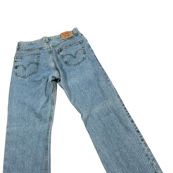 LEVIS 505 Regular Fit Jeans 34x36 Light Blue Y2K - Picture 12 of 14